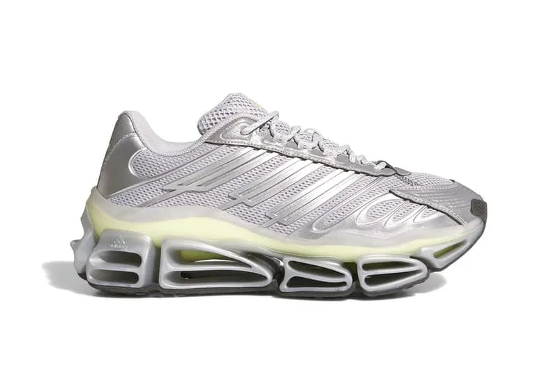 adidas Brings Futuristic Flair With the Megaride AG 'Silver Metallic' KJ3001 core black sneaker shoe