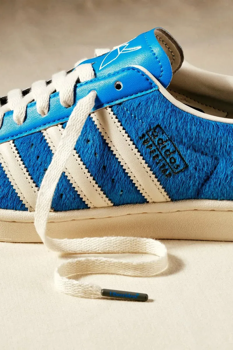 Collaboration Liberaiders x adidas Originals Superstar bleue en poil de poney : sortie SOULGOODS
