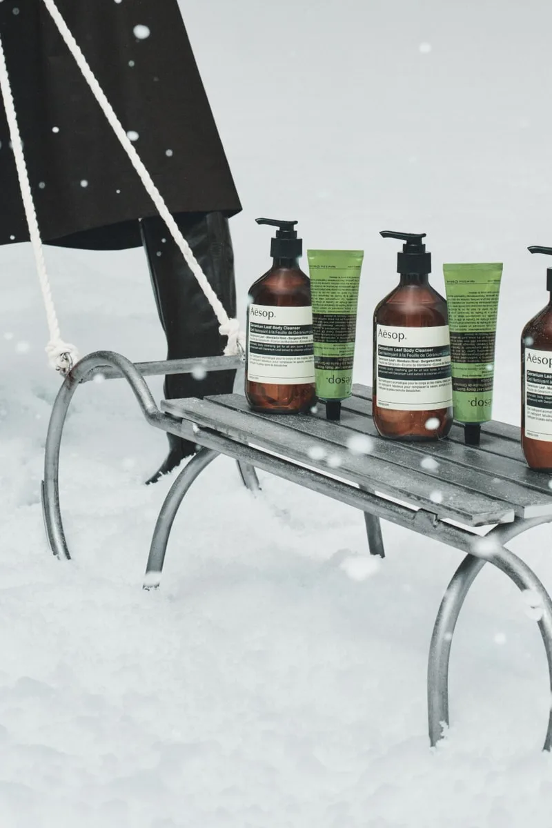 Campagne de lancement de la collection des fêtes Aēsop « Un temps pour se retrouver », par Elena Heatherwick