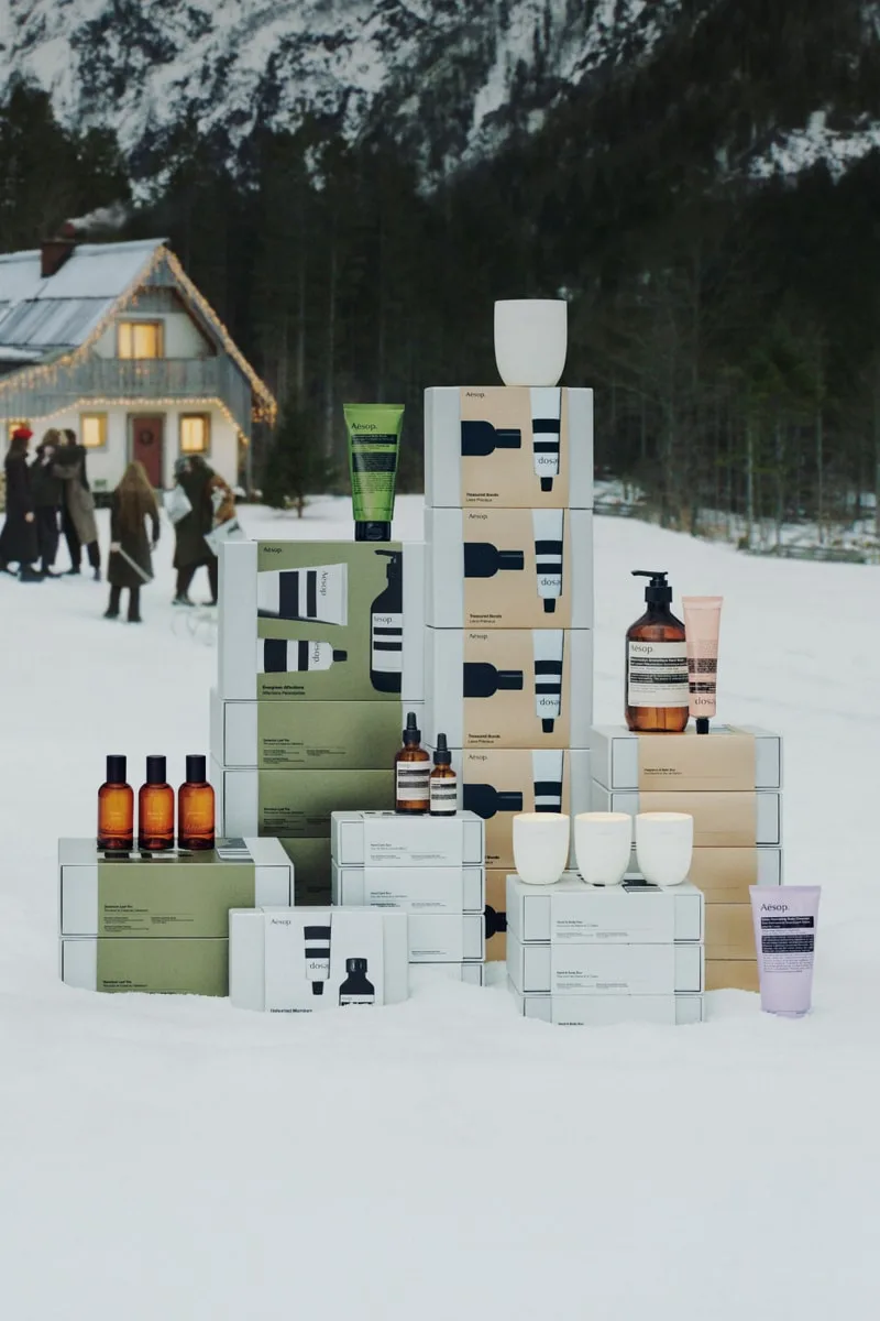Campagne Aēsop « A time to embrace » : collection des fêtes par Elena Heatherwick