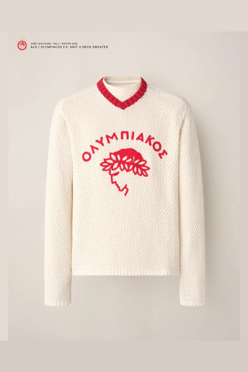 Aimé Leon Dore et l’Olympiacos F.C. se retrouvent pour une deuxième collection collaborative