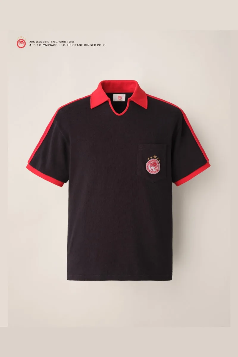 Aimé Leon Dore et l’Olympiacos F.C. se retrouvent pour une deuxième collection collaborative