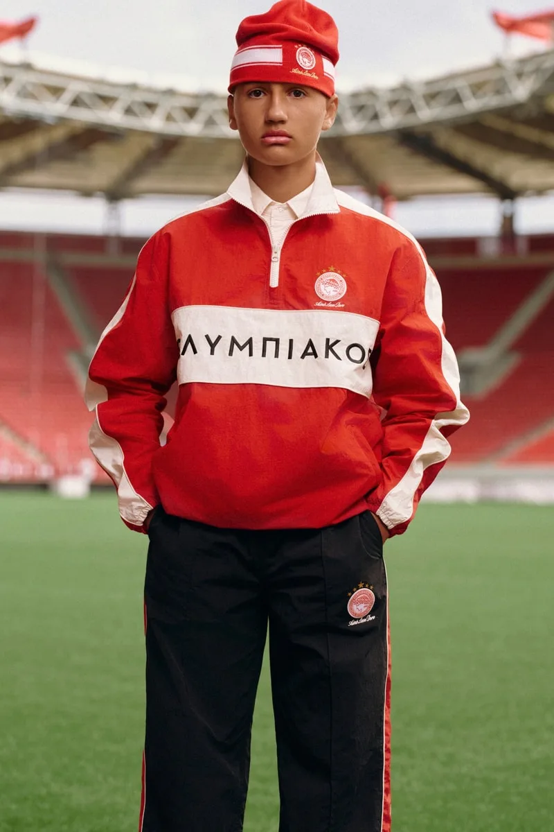 Aimé Leon Dore et l’Olympiacos F.C. réunis pour une deuxième collection capsule collaborative