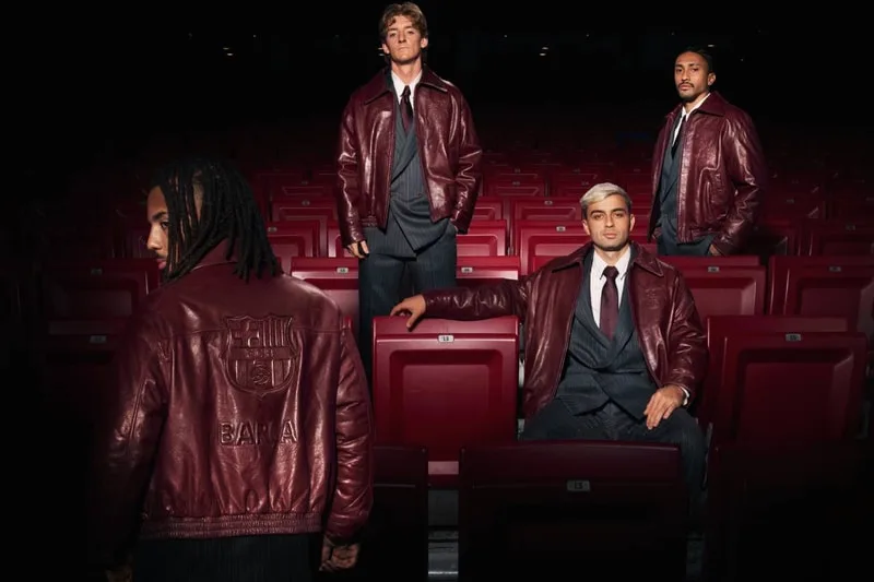 Campagne de la deuxième collection de tenues de cérémonie AMIRI x FC Barcelone par Mike Amiri