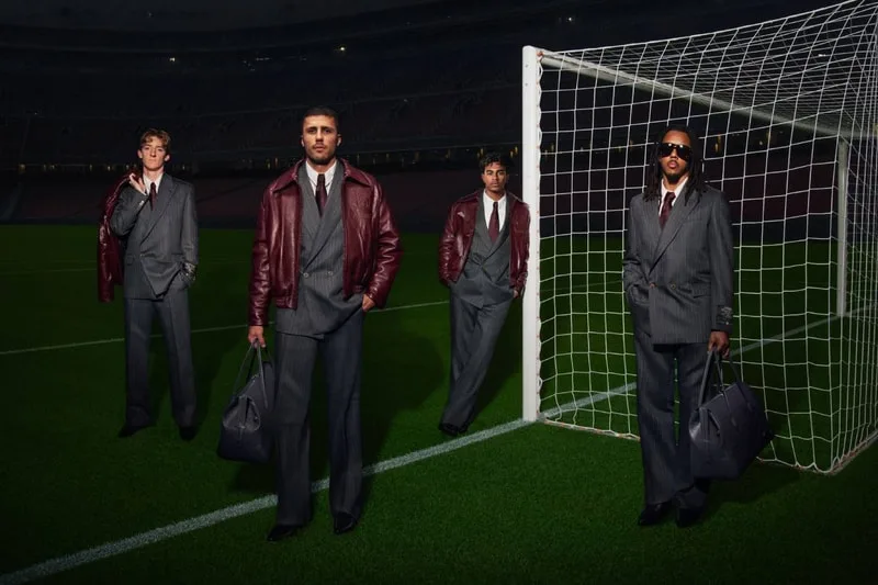Campagne de la deuxième collection de tenues de cérémonie AMIRI x FC Barcelone par Mike Amiri