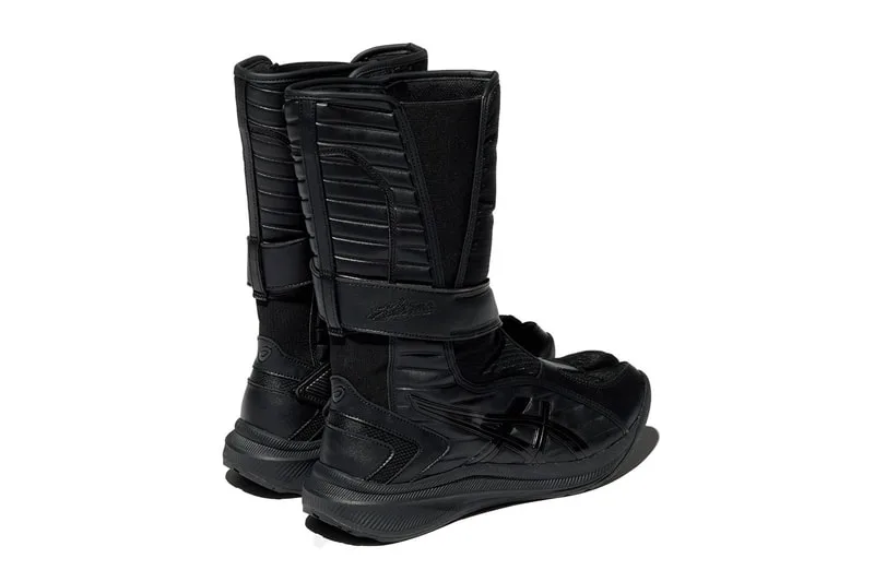 Bottes ASICS ILARGI FF obsidian black de Kiko Kostadinov, images officielles