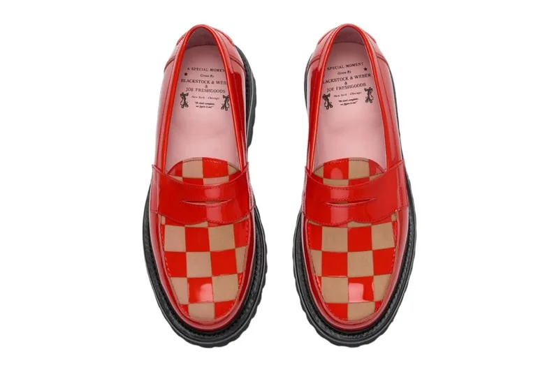 Informations sur la sortie du loafer Ellis Penny rouge Blackstock & Weber x Joe Freshgoods