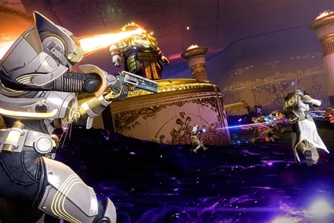Personnages futuristes en combat dans un environnement extraterrestre