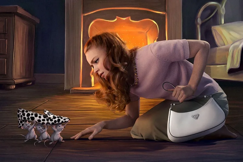 Campagne Prada Hiver 2026 avec l’animateur Disney John Pomeroy et les égéries de la marque