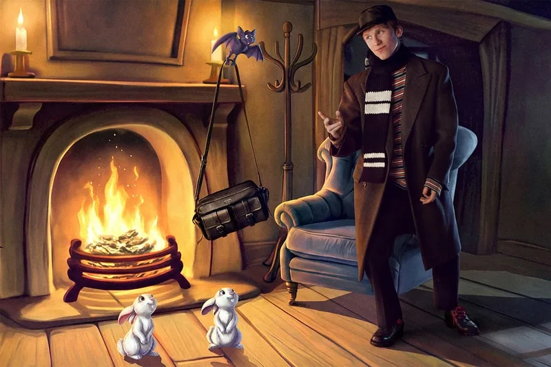 Campagne des fêtes Prada 2026, imaginée par John Pomeroy, animateur chez Disney