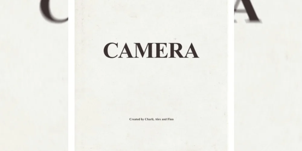 Couverture d'un livre intitulé 'Camera' avec créateurs nommés.