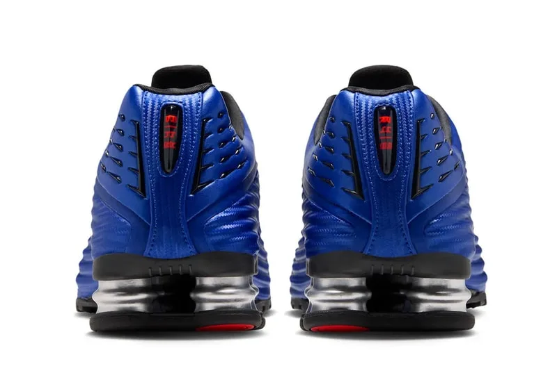Corteiz x Nike Shox R419 « Game Royal » : coloris Game Royal, University Red et noir, réf. IQ9951-400