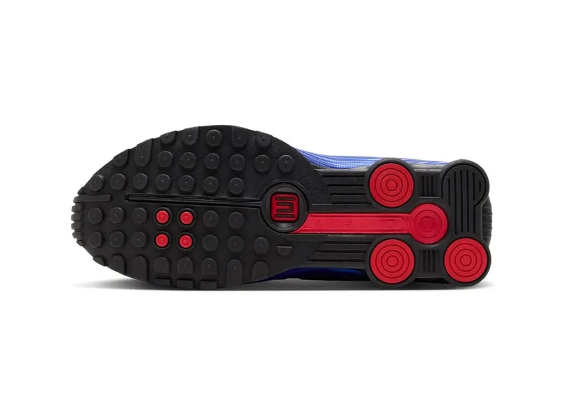 Corteiz x Nike Shox R419 « Game Royal » : coloris Game Royal, University Red et noir, réf. IQ9951-400