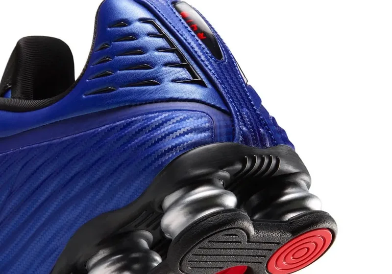 Corteiz x Nike Shox R419 « Game Royal » : coloris Game Royal, University Red et noir, réf. IQ9951-400