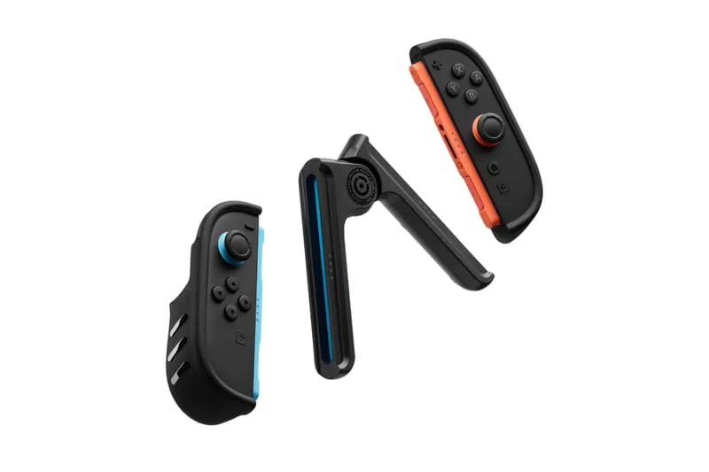 Contrôleurs de jeu modulaires détachables avec pièce centrale.