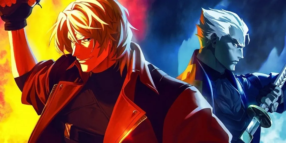 Deux personnages animés opposés avec des arrière-plans colorés.
