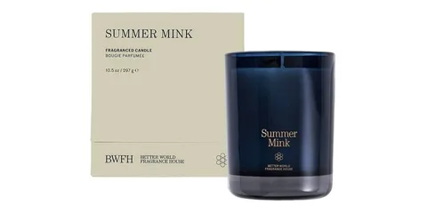 Bougie parfumée Summer Mink de Better World Fragrance House.