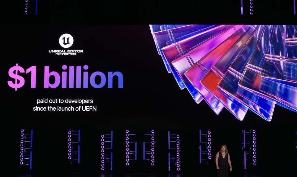Annonce de 1 milliard USD payé aux développeurs par UEFN selon Unreal Editor