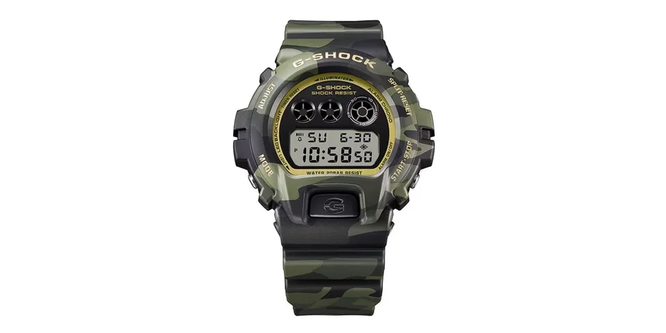 G-Shock montre numérique camouflage vert