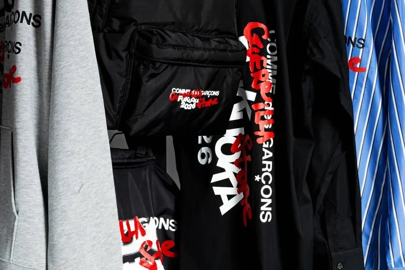 Informations sur la sortie de la collection GUERRILLA STORE Fukuoka de COMME des GARÇONS