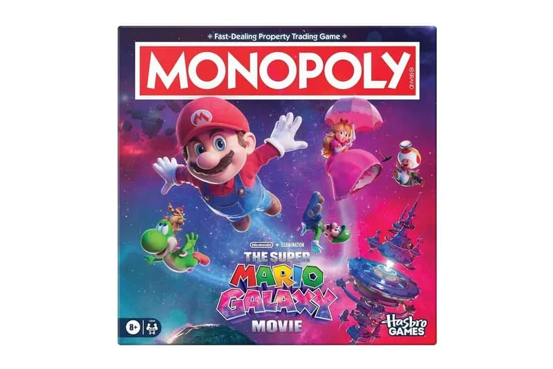 Hasbro Unveils 'The Super Mario Galaxy Movie' Monopoly Edition mario yoshi princess peach