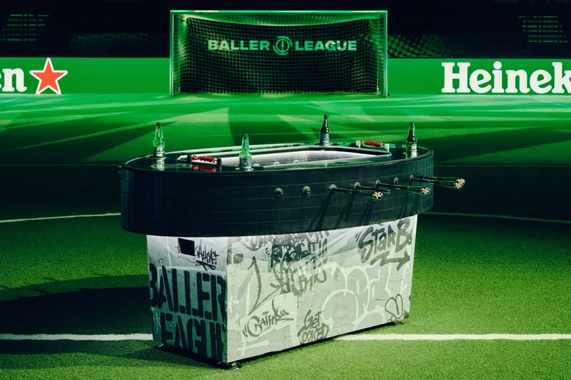 Baby-foot Heineken Baller League avec Chloe Kelly, Micah Richards et KSI à l’arena de Londres