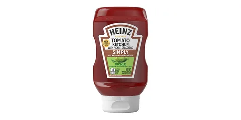 Bouteille de ketchup Heinz Simply avec assaisonnement au cornichon