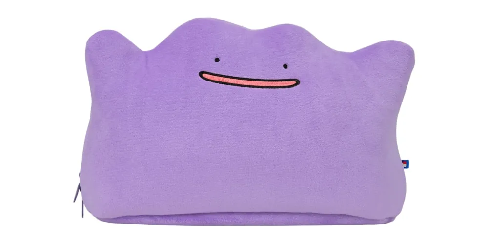 Peluche violette avec un visage souriant simple