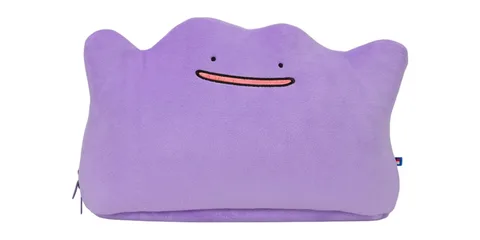 Peluche violette avec un visage souriant simple