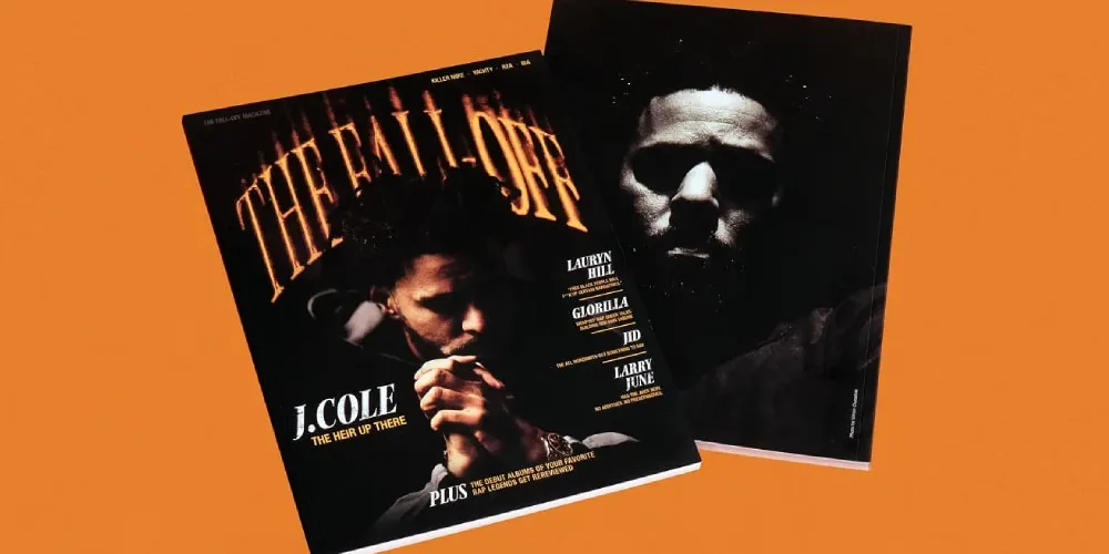 Deux magazines avec une couverture de J. Cole en gros plan.