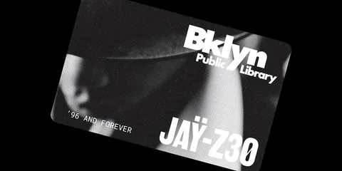 Carte de bibliothèque Bklyn Public Library avec texte Jay-Z30.