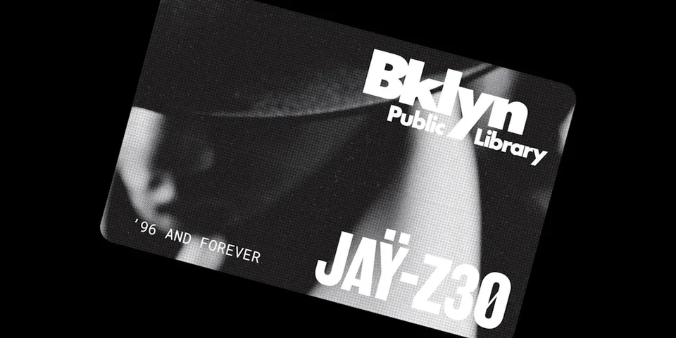 Carte de bibliothèque Bklyn Public Library avec texte Jay-Z30.