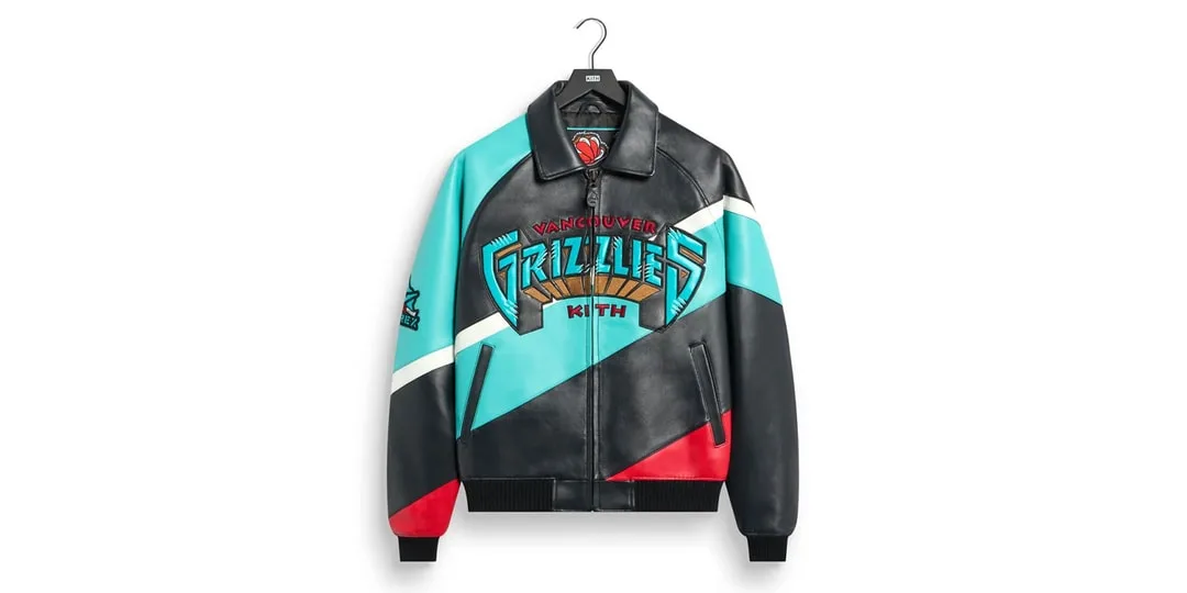 Blouson noir et turquoise des Grizzlies avec manches color-block