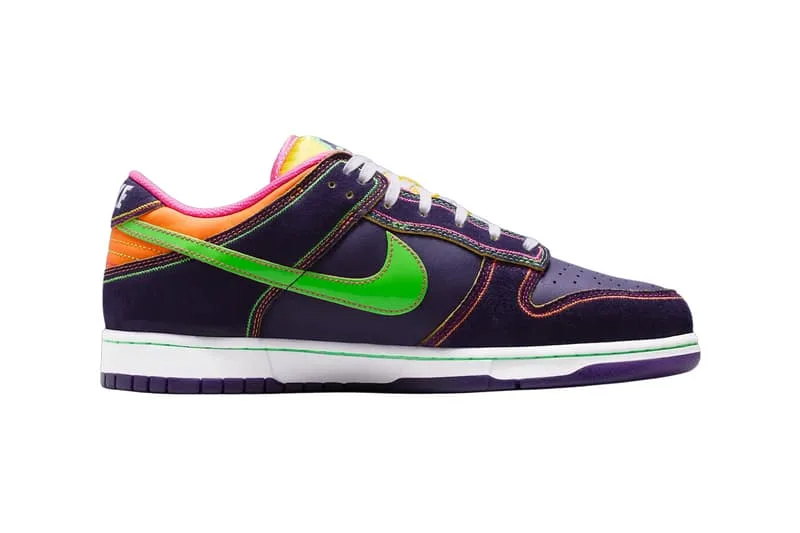 Images officielles des Nike Dunk Low Dynasty Purple/Garden Purple-Netherlands Orange IR1526-500