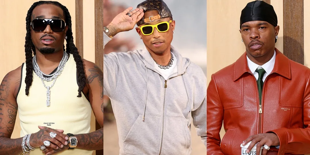 Trois hommes en tenues stylées et lunettes de soleil.