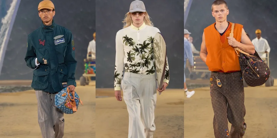 Défilé mode avec vêtements élégants et modernes.