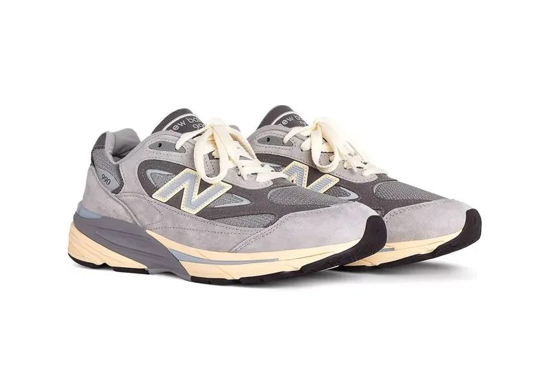 New Balance 990v7 Made in USA U990GR7, gris Kool Grey, Calcium et Arctic Grey