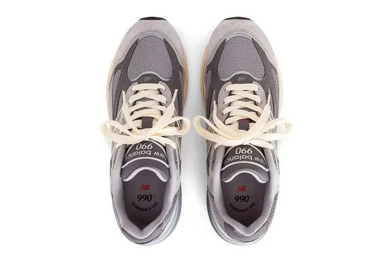 New Balance 990v7 Made in USA U990GR7, gris Kool Grey, Calcium et Arctic Grey