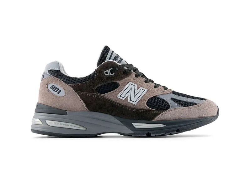 Baskets New Balance 991v2 « Iron/Mulch » U991EY2, un style dad shoes aux tons neutres raffinés