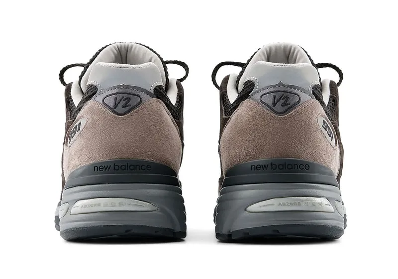 Baskets New Balance 991v2 « Iron/Mulch » U991EY2, un style dad shoes aux tons neutres raffinés