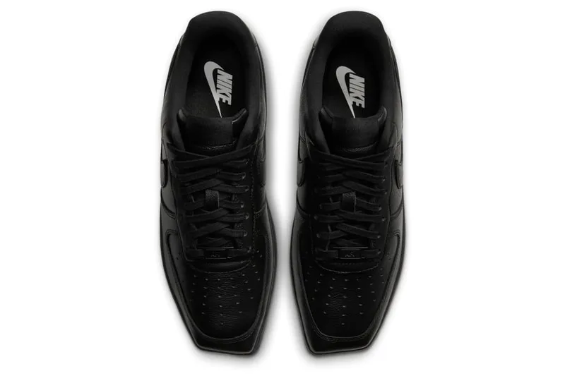 Nike Air Force 1 Low Square Toe Triple Black : infos sur la sortie