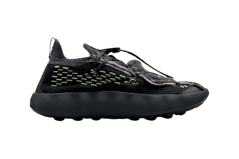 Images officielles de la Nike Mind 002 Flyknit noire et gris fumée foncé IR2176-002