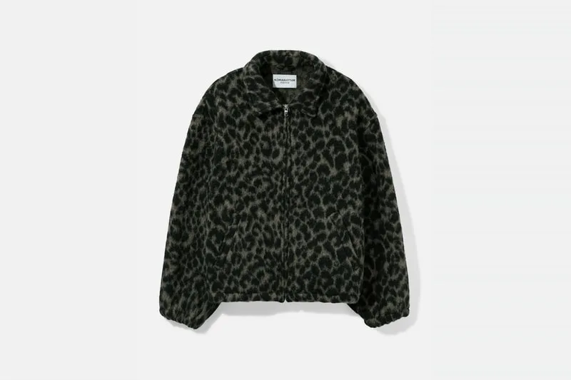 Veste à motifs léopard en fausse fourrure