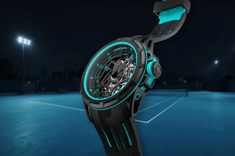Norqain Wild ONE Skeleton X-Lite turquoise, références N3003.26X02.B07.R01 et N3003.26X02.B07.F01