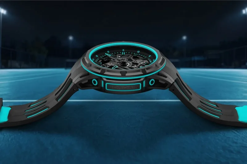 Norqain Wild ONE Skeleton X-Lite turquoise, références N3003.26X02.B07.R01 et N3003.26X02.B07.F01