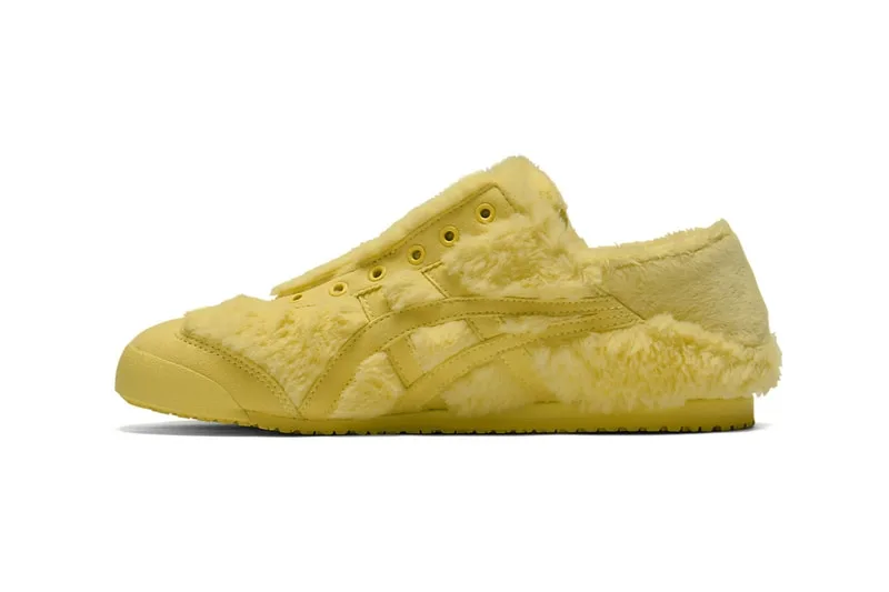 Onitsuka Tiger Paraty Mexico 66 : visuels officiels, jaune pâle, rose bonbon et bleu clair