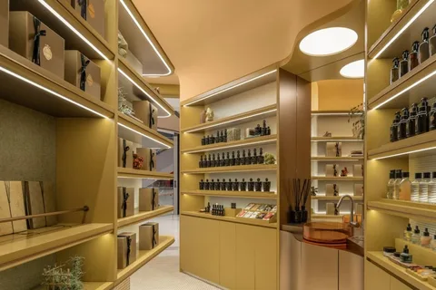 Intérieur de la boutique sensorielle PAÑPURI « Lush Reminiscence » à Hysan Place, Hong Kong