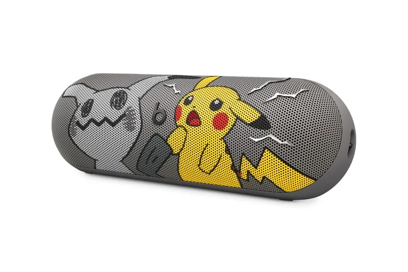 Enceinte portable avec des motifs de Pikachu et Mimikyu