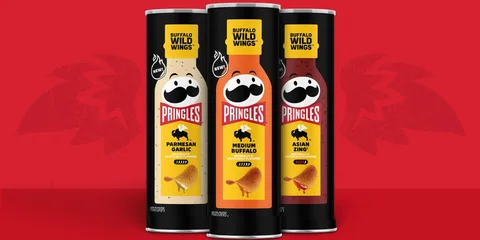 Boîtes de Pringles avec saveurs de Buffalo Wild Wings.