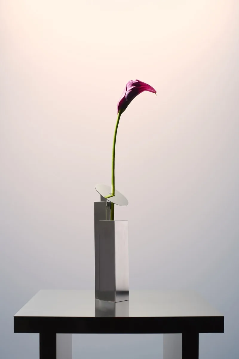 REdDUO STEM VASE, vase design pour une seule fleur